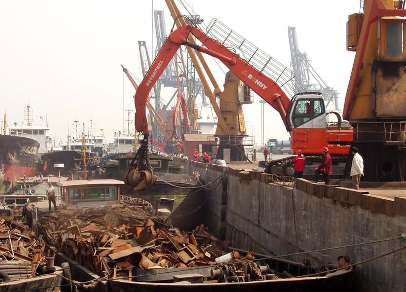 Bonny 50ton Electric Hydraulic Material Handling Machine Handler on Track for Scrap and Waste Recycling