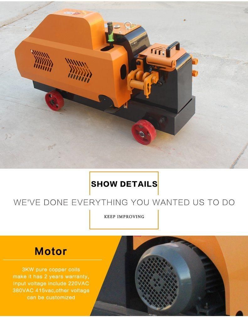 Gq40d Circular Blade Steel Bar Cutting Machine Powerful Steel Cutter Without Burr