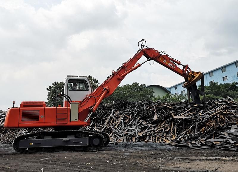China Wzy52-8c Bonny 52 Ton Hydraulic Material Handler with Magnetic Plate