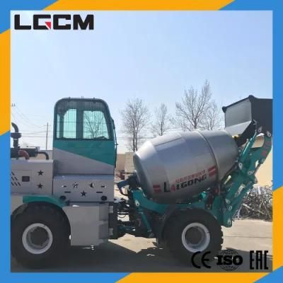 Lgcm 2000L Self Loading Concrete Mixer with Rotating Drum for Road Construction