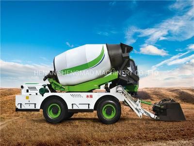 1.8m3 2.6m3 3.2m3 4m3 5.5m3 6.5m3 High Efficiency Rotated Body Self Loading Concrete Mixers Mobile Mixer Truck