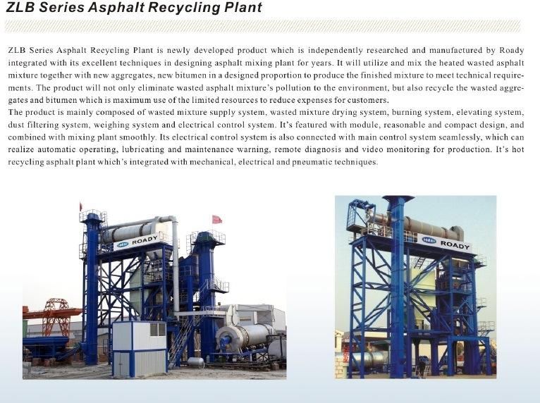 80t/H Zlb Asphalt Recycling Plant for Sale Zlbs80