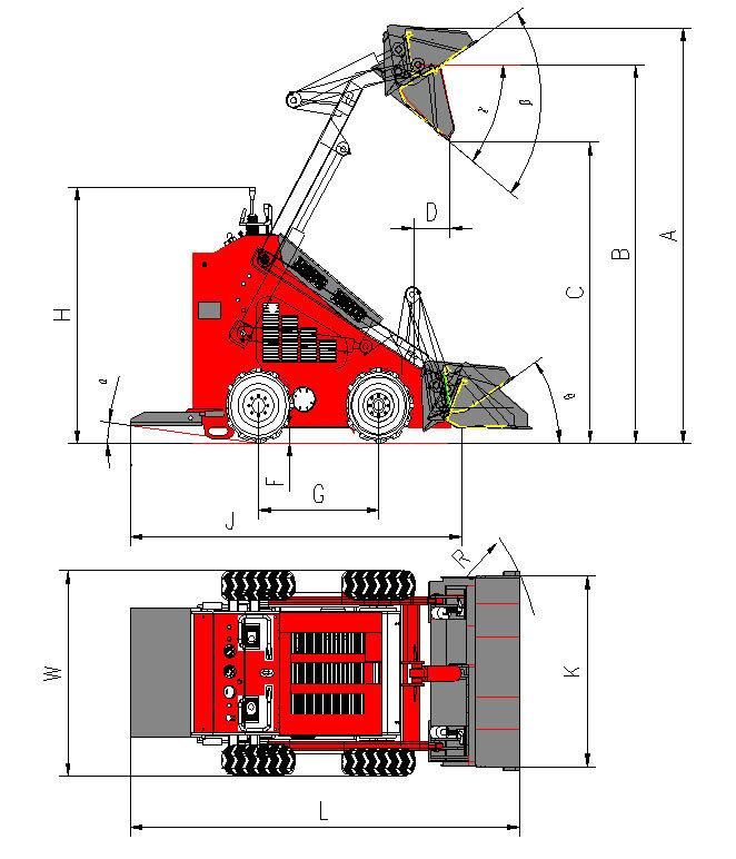 Multifunction Equipments Skid Steer Loader