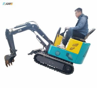 Mini Excavator 1ton 8.6kw Lithium Battery Powered Crawler Excavators