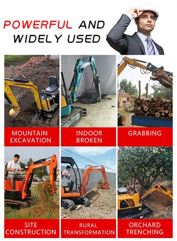 Shanding Brand Mini Excavator Small Bagger for Sale