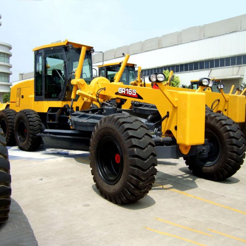 165HP Motor Grader Gr165 with Front Blade and Rear Ripper