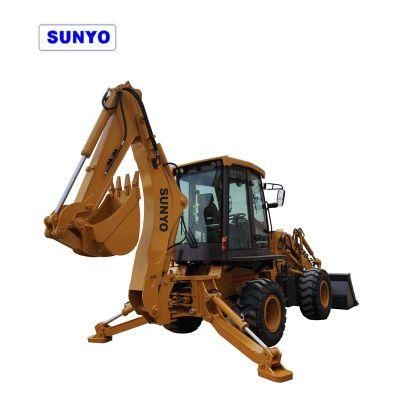 Sunyo Backhoe Loader Wz30-25 Model Is Mini Wheel Loader and Excavator as Best Construction Equipment