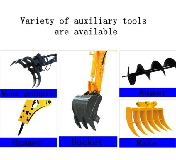 Low price high quality hydraulic crawler multi-functional mini excavator