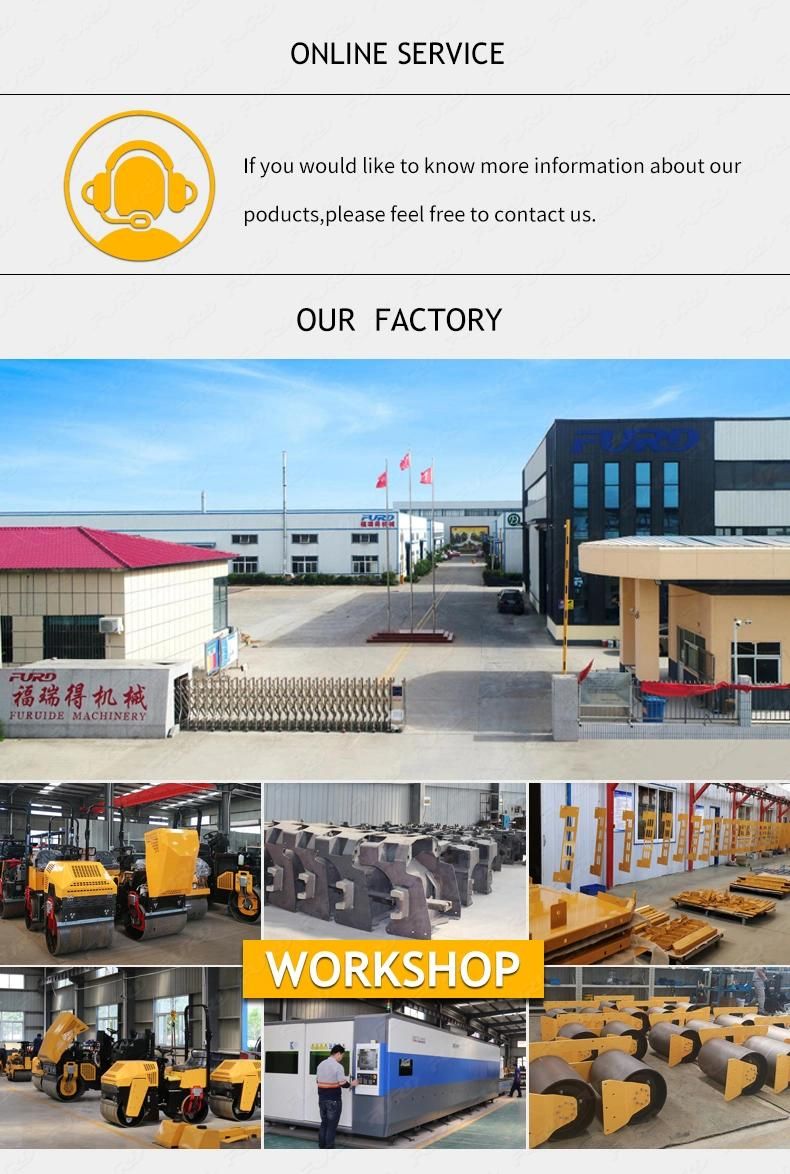 Manual Road Roller Full Hydraulic Smooth Wheeled Roller for Asphalt Roads