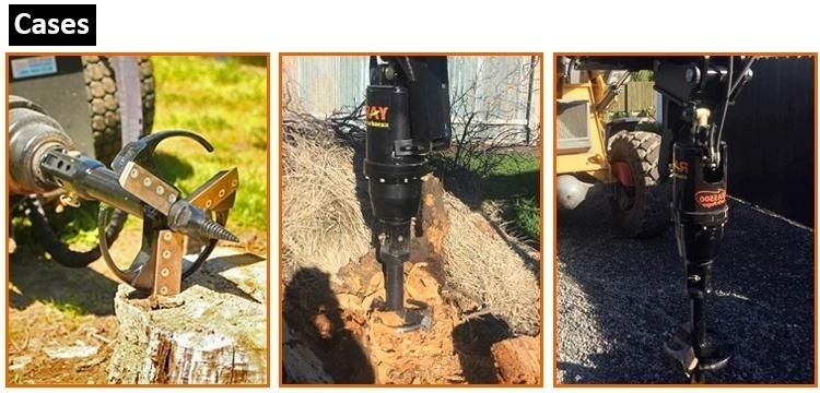 Ray Hydraulic Stump Planer Tree Stump Removal Install on Auger Drive