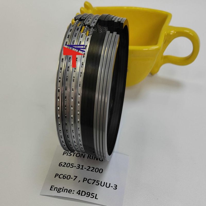 High Quality Diesel Engine Mechanical Parts Piston Ring 6205-31-2200 for Excavator Parts PC60-7 PC75uu-3 Engine Parst 4D95L B3.3 Generator Set