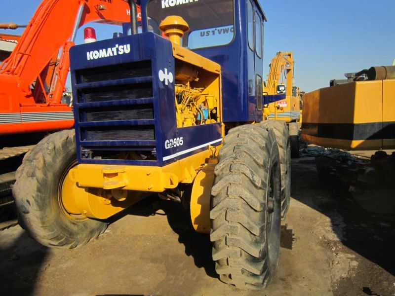 Used Japan Komatsu Gd505 Motor Road Grader