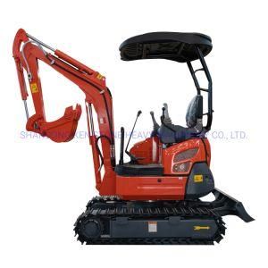 Rhinos Small Excavator Xn18 1.8ton 360 Degree Rotation Mini Excavator