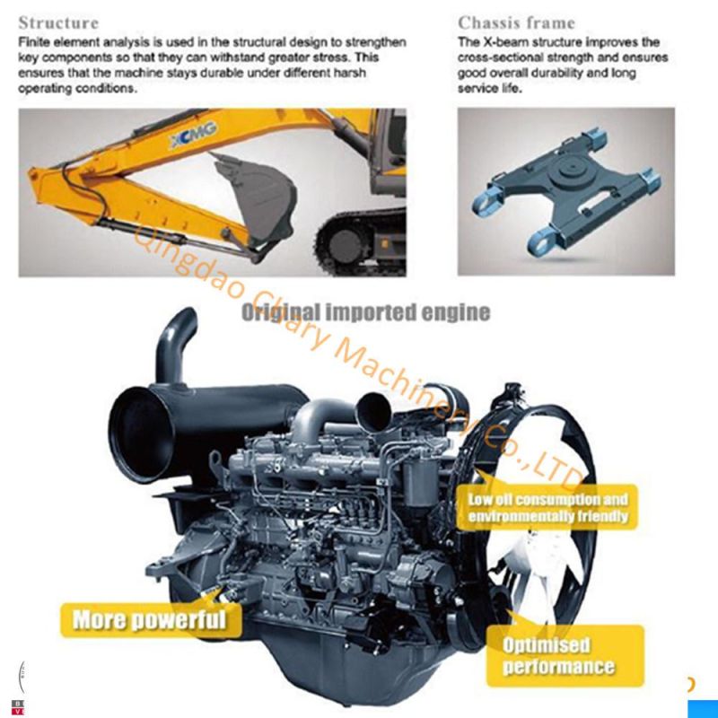 Famous Brand 15t Hydraulic Excavator 0.6m3 Excavator Xe150