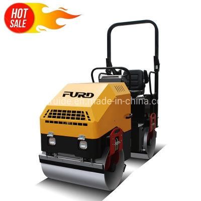 Hydraulic Ride on Double Drum Vibratory Road Roller Asphalt Compactor Fyl-900