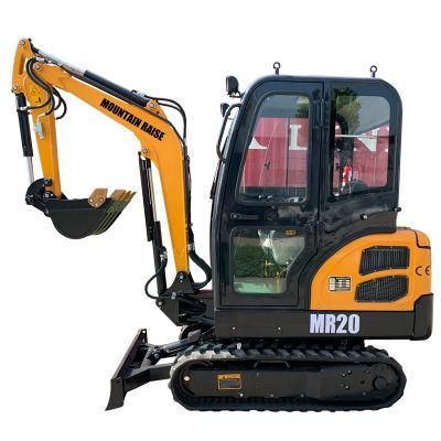 Factory Price 20 2 Ton Mini Excavator with Heater Cab