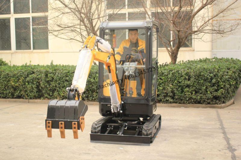 0.8 1.2 1.5 2 Ton Electric Hydraulic Micro Small Crawler 1 Ton Mini Digger Bagger Mini Excavator