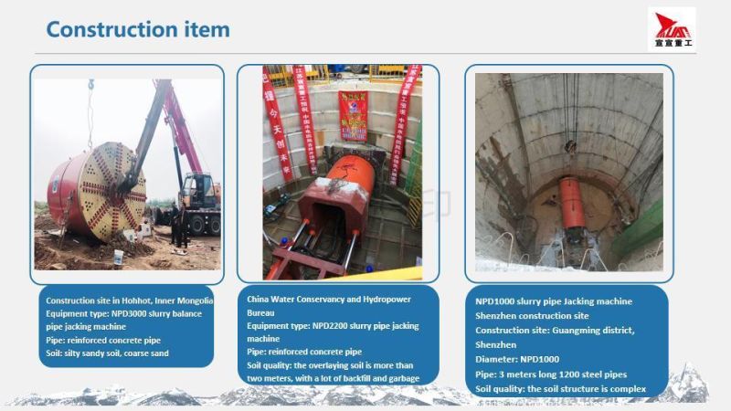 Rock Pipe Jacking Machine Tbm Boring Machine HDD Microtunneling