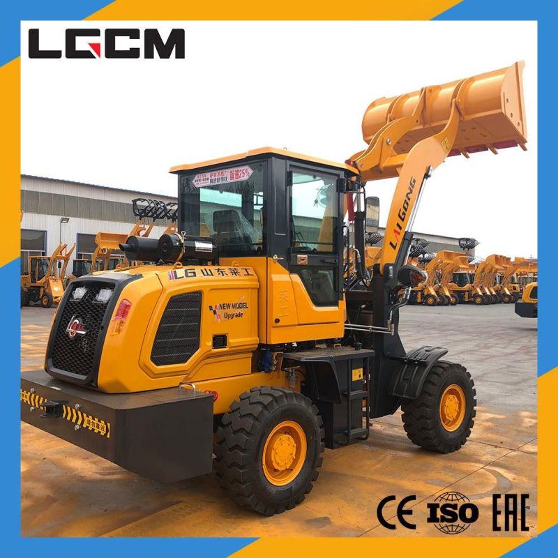 Lgcm Chinese 1.8ton Hydraulic Transmission 1500kg Mini Small Articulated Front Wheel Loader