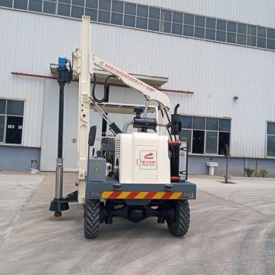 Guardrail Construction Helical Driver Attachment for U O Shape Pile Installation