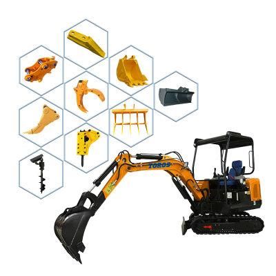 China Mini Digger 2.2t Excavator Prices for Garden