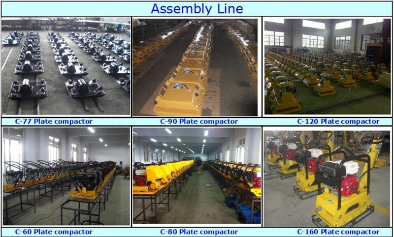 Ce Walk - Behind Soil Plate Compactor C-80 with Large Capacity Water Tank