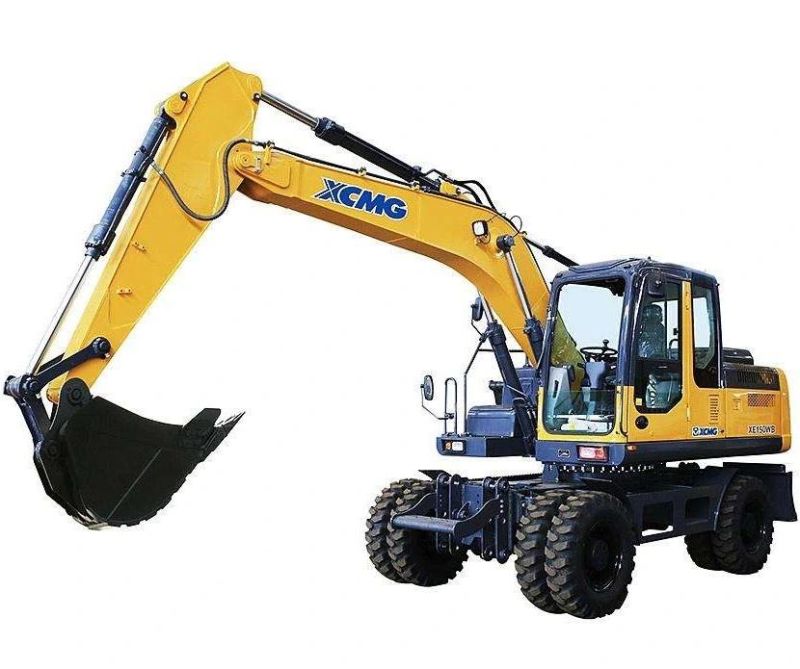 Wheel Excavator 15 Ton Xe150wb Wheeled Moving Small Mini Hydraulic Machine
