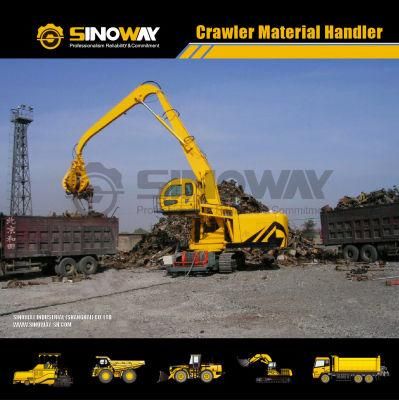 China Scrap Grabbing Excavator Material Handling Excavator