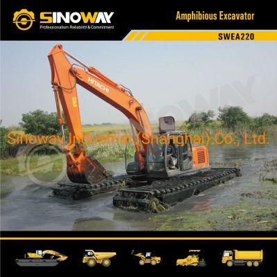 Hitachi Marsh Buggy Excavator for Dredging Amphibious Soft Terrain Backhoe