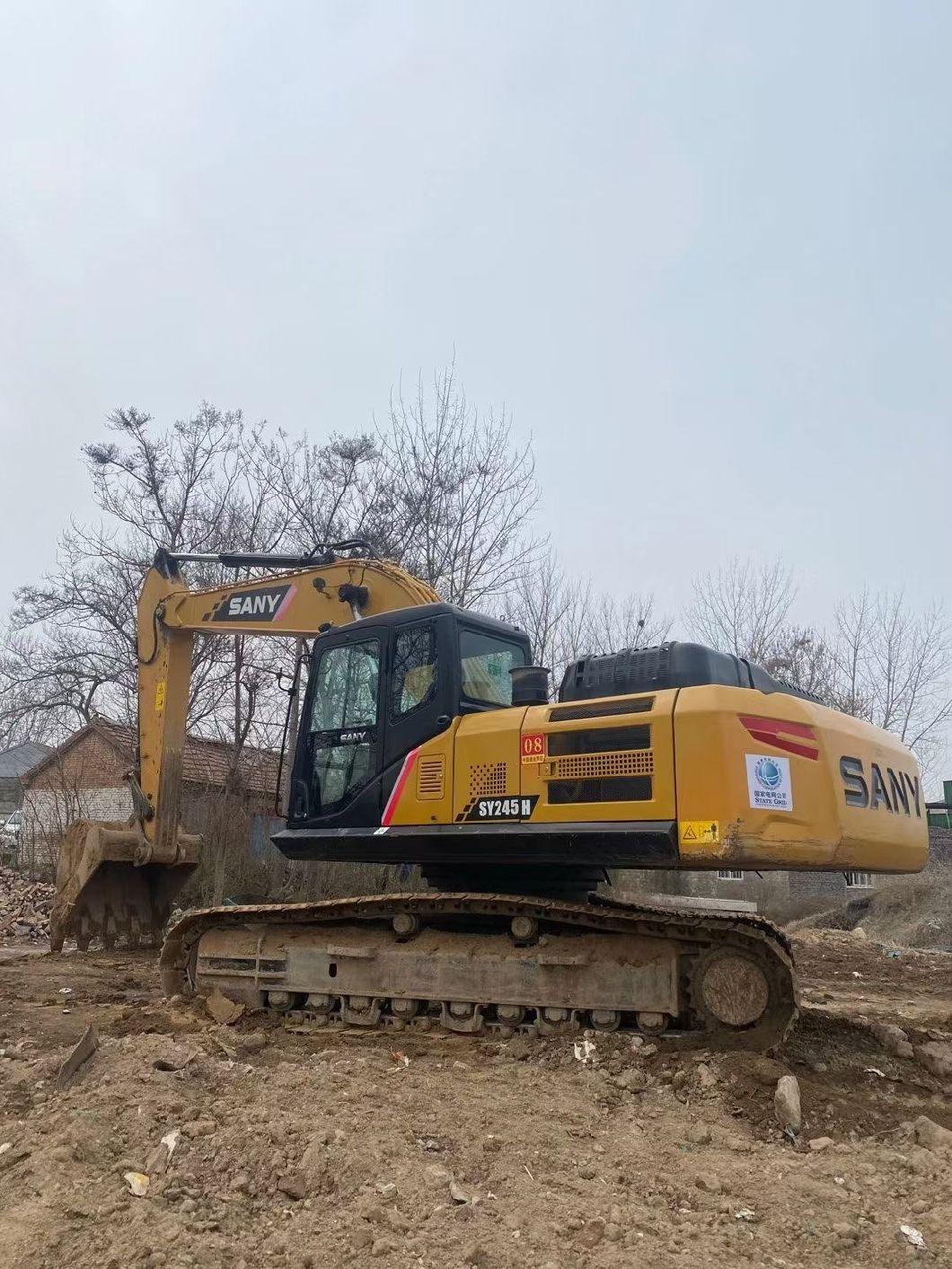 Second Hand Used Mini Excavator Excavators Hydraulic Digger Earth Moving Ming Crawler Sany Sy235 Sy215 Excavadora Usada Sy245h for Sale
