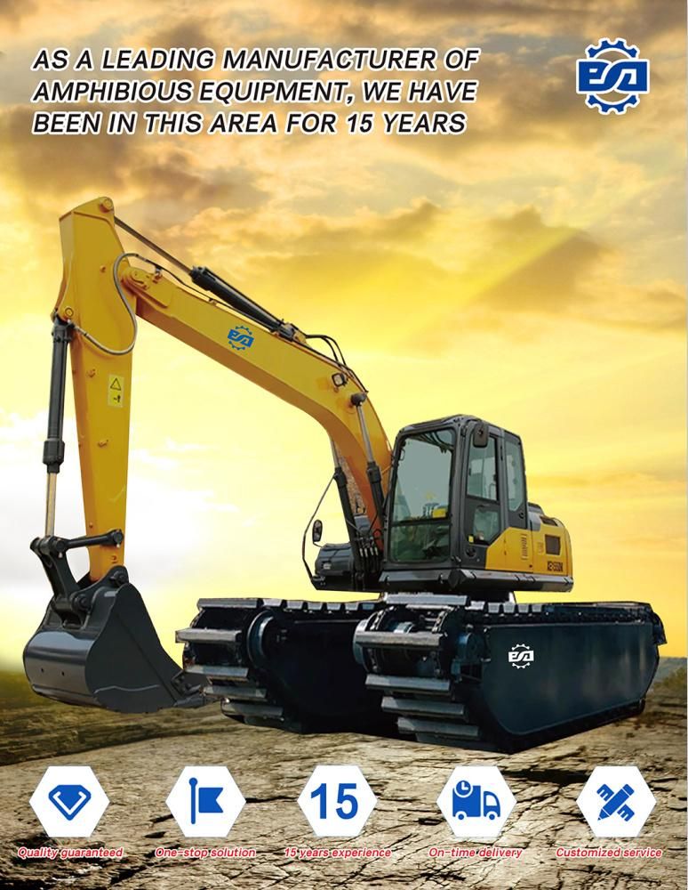 7.5 Tons Hydraulic Pontoon Amphibious Excavators with Kyb Motor