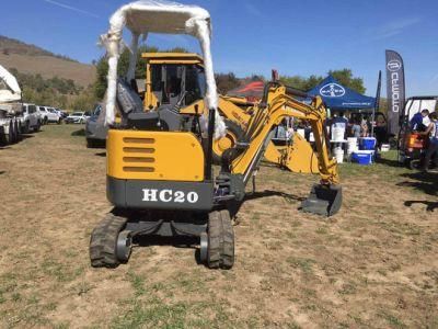 2 Ton CE EPA Euro 5 Xn20 Xn18 Ht20tailless Boom Deflection Digging Depth 2.4 M Mini Digger Excavator