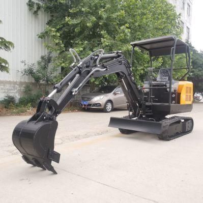 Hixen Small Home Micro Compact Household Mini Trench Digger Cheapest Hydro From 1ton 2 Ton 3 Tonne Backhoe Excavator