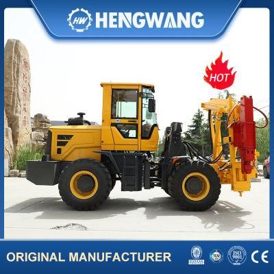 Wheeled Highway Guardrail Drilling Machine Vibro Piling Machine Price