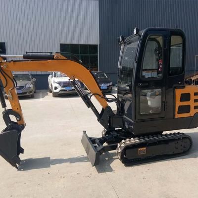 Fast Delivery 2ton Excavator Ht20 Excavator Mini Excavator Track with Close Cabin