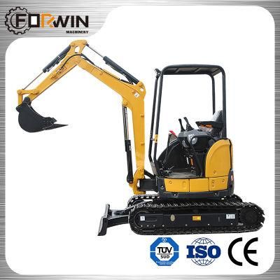 Fw25u Canopy Mini Digger Small Excavators Cheap with Hydraulic Transmission and Auger Drill for Sale