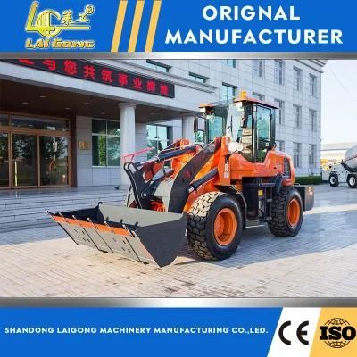 Lgcm Red Color Small Wheel Loader Rated 1.8ton with CE and Euro V Engine