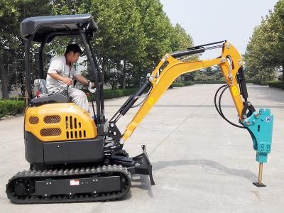 Factory Direct Sale 2 Ton 2t Small Excavator Hydraulic Rock Breaker Hammer Digger