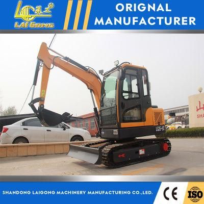 Lgcm 3.5t Excavator with Adjustable Guide Rail and Arm Deflected