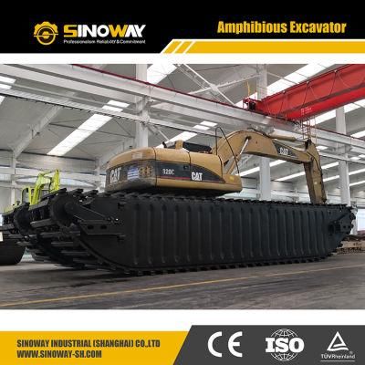 Second Hand Cat 320cl Excavator with Amphibious Pontoon Undercarriage