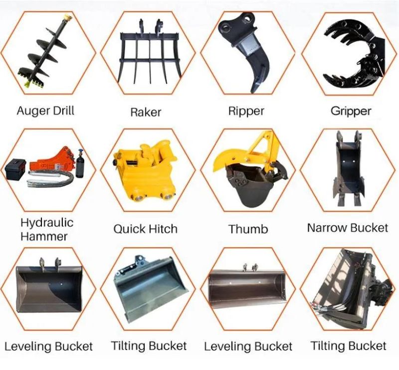 High Efficiency Hydraulic Crawler Small Household Excavator
