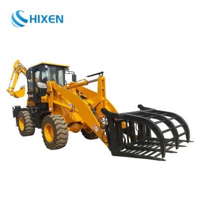 Grass Grapple Fork Front Backhoe Wheel Loader