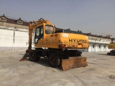 Used Hyundai Wheel Excavator Hyundai 200W Excavator with Tyres 20ton Wheel Excavator