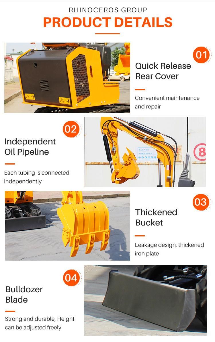 Hot Sale Miniexcavadora Usada Mini Pelle D′ Occasion 3 Ton Small Digger Mini Excavator Price Durable Home Use Mini Track Digging Machine Excavators CE