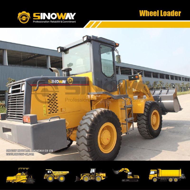 1.7m3 Wheel Loader 3 Ton Compact Front Loader for Earthmoving