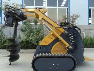 High Quality Cheap Mini Skid Steer Loader for Sale with Hammer and Sweeper