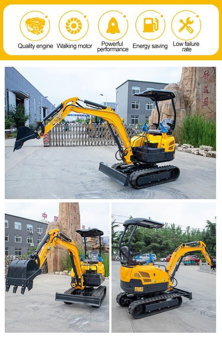 CE EPA Euro5 Mini Hydraulic Excavator for Home Use