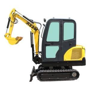 2ton Mini Excavator with Water Cooling System 2 Cylinder Engine for Sale
