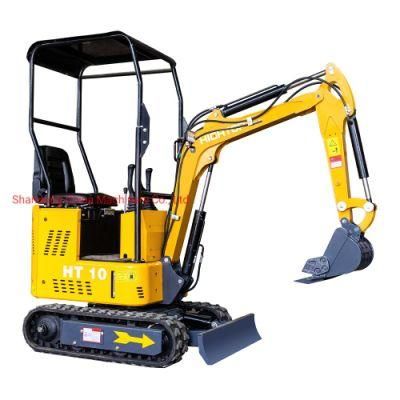 Mini Excavator 1ton Hydraulic Crawler Excavator Small Digger Machine for Farm and Garden Euro V Digging and Parts