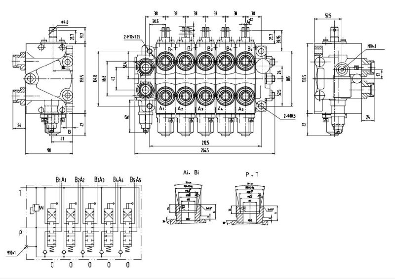 Hydraulic Valve Multi Way Valve for Engineering Machinery
